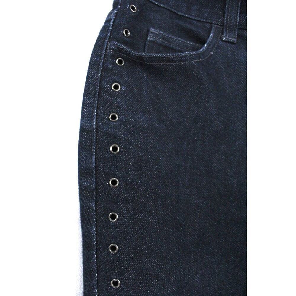 A/X ARMANI EXCHANGE Womens Jeans Skinny Dark SIZE 2 28 x 31 Open Grommet Legs
